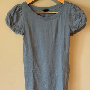 Theory Slate Puff Sleeve Tee